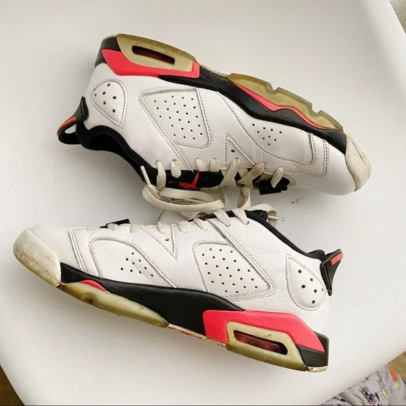Nike Air Jordan Retro 6 Low Infrared Sneakers 6Y - Picture 6 of 13